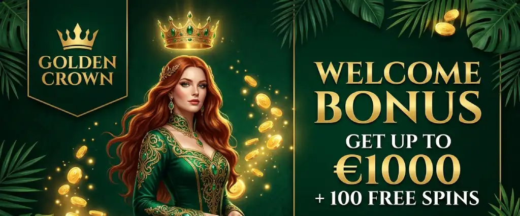 Golden Crown Casino — 100% Welcome Bonus + Free Spins